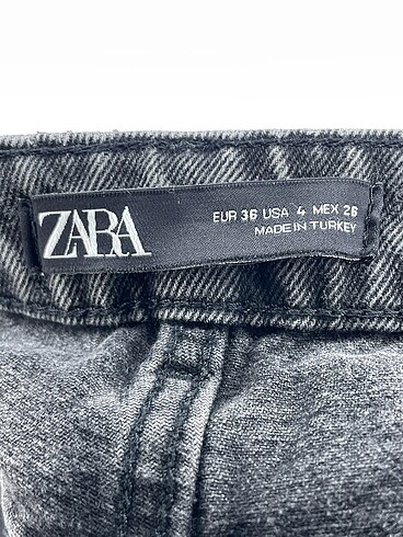 36 Beden gri Renk Zara Jean / Kot %70 İndirimli.