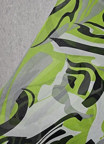 DESENLİ ŞİFON KUMAŞ - Görsel 2