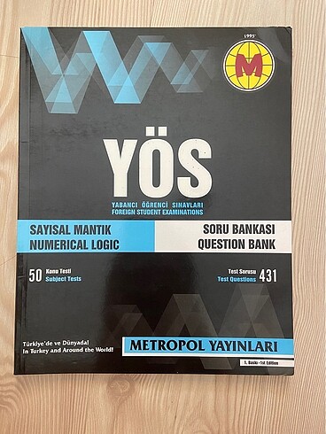 YÖS Sayısal Mantık Metropol Soru bankası