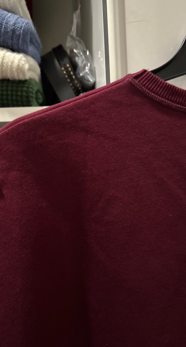 Bordo Kadın Sweatshirt - Görsel 3