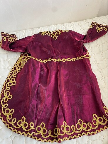 4 Yaş Beden bordo Renk Kız çocuk bindallı