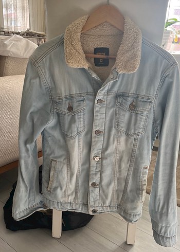 Kürklü kot ceket. - Görsel 2