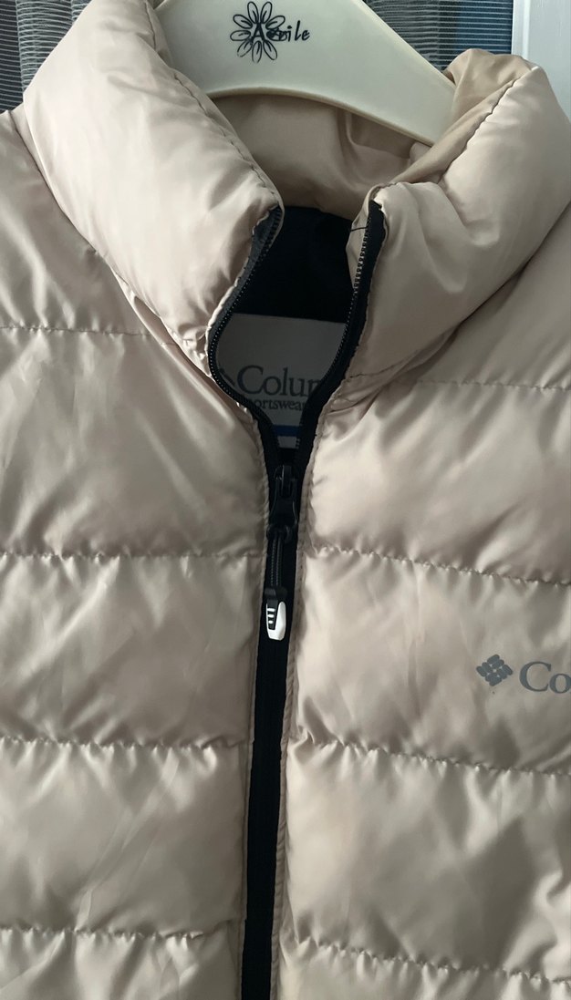 Bej Kadın Fermuarlı Streetwear Yelek - Görsel 2