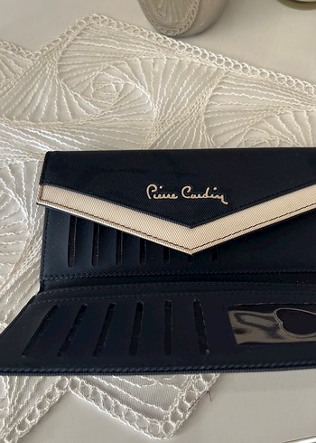 Pierre Cardin lacivert Deri Kadın Cüzdanın - Görsel 3