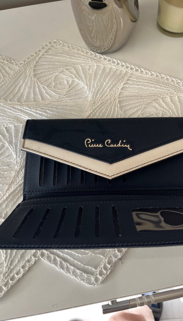Pierre Cardin lacivert Deri Kadın Cüzdanın - Görsel 3