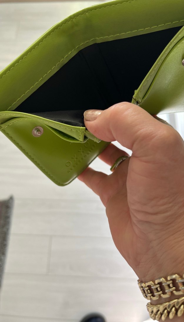 Yeşil Deri Kadın Cüzdanı - Görsel 4