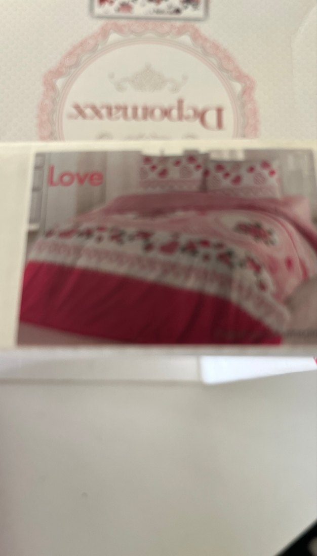 Pembe Baskılı Nevresim Takımı - Görsel 2