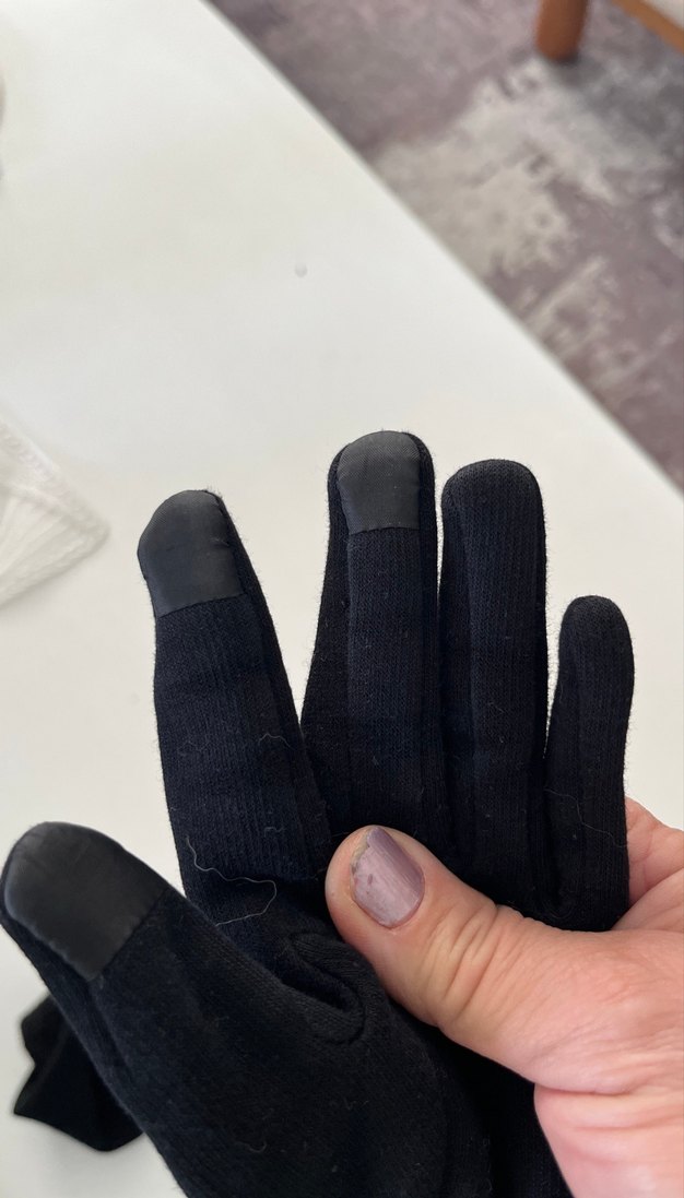 Düğmeli Siyah Kadın Eldiveni - Görsel 3