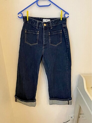36 Beden Mango önden cepli kot pantolon