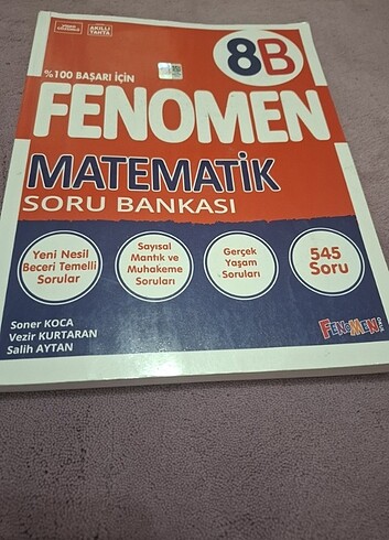 8. Sınıf Fenomen Matematik 8B soru bankası 
