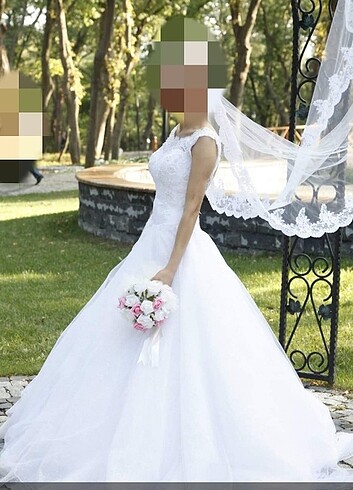 xs Beden beyaz Renk Gelinlik