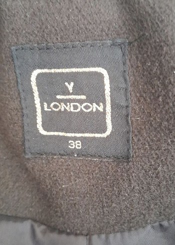 Kemerli Siyah Kadın Kaban - Görsel 7