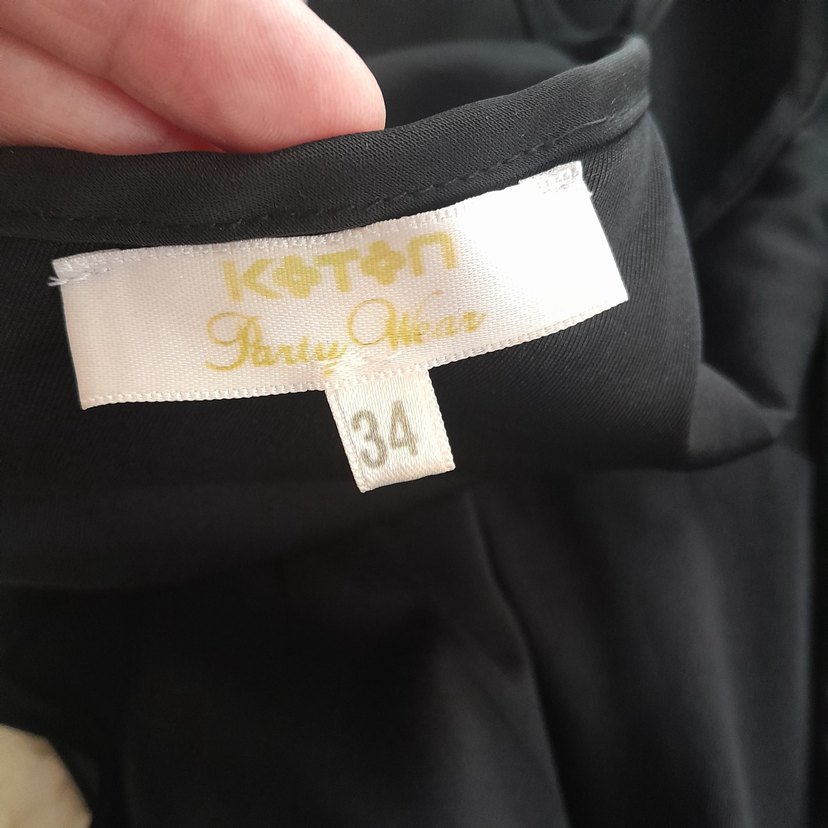 Volanlı Siyah Mini Gotik Parti Elbisesi - Görsel 5