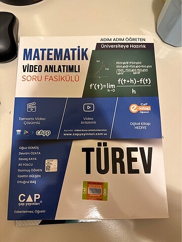 çap yayınları matematik türev fasikülü