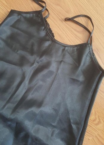 Miorre Siyah, Dantelli, Askılı Gecelik - Görsel 7