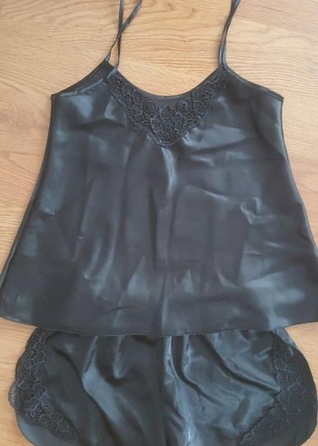 Miorre Siyah, Dantelli, Askılı Gecelik - Görsel 4