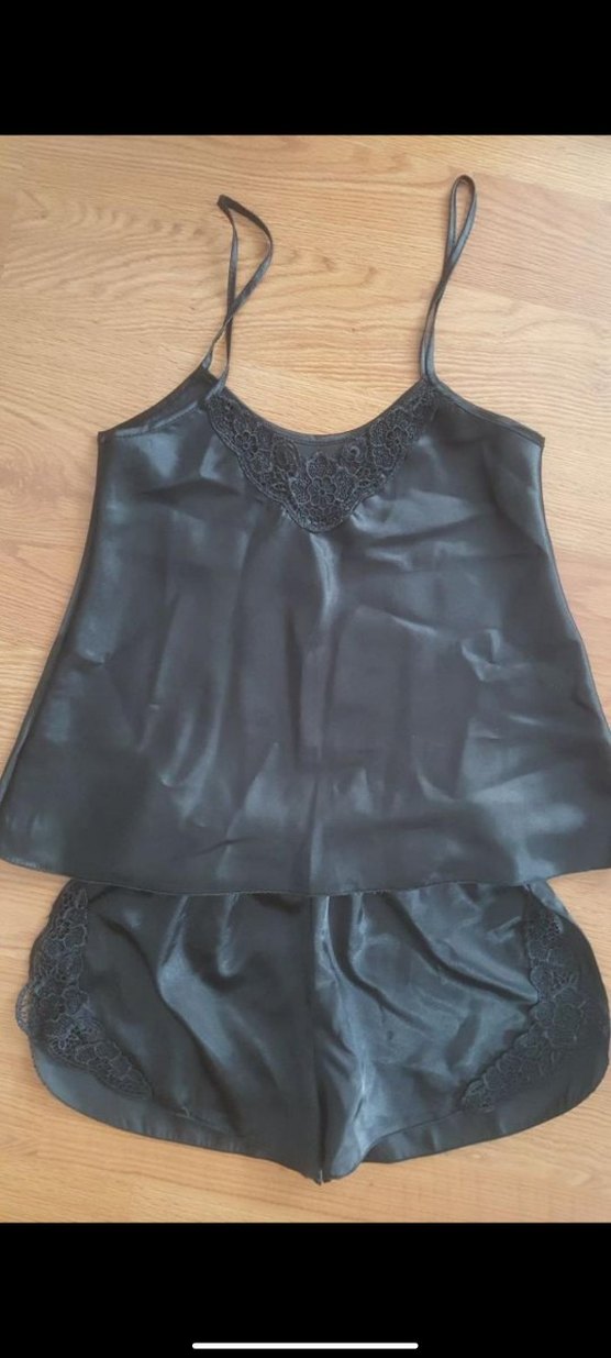 Miorre Siyah, Dantelli, Askılı Gecelik - Görsel 4