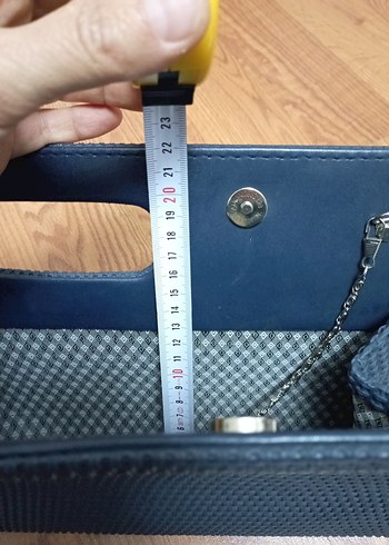 Sıfır Lacivert çanta - Görsel 9