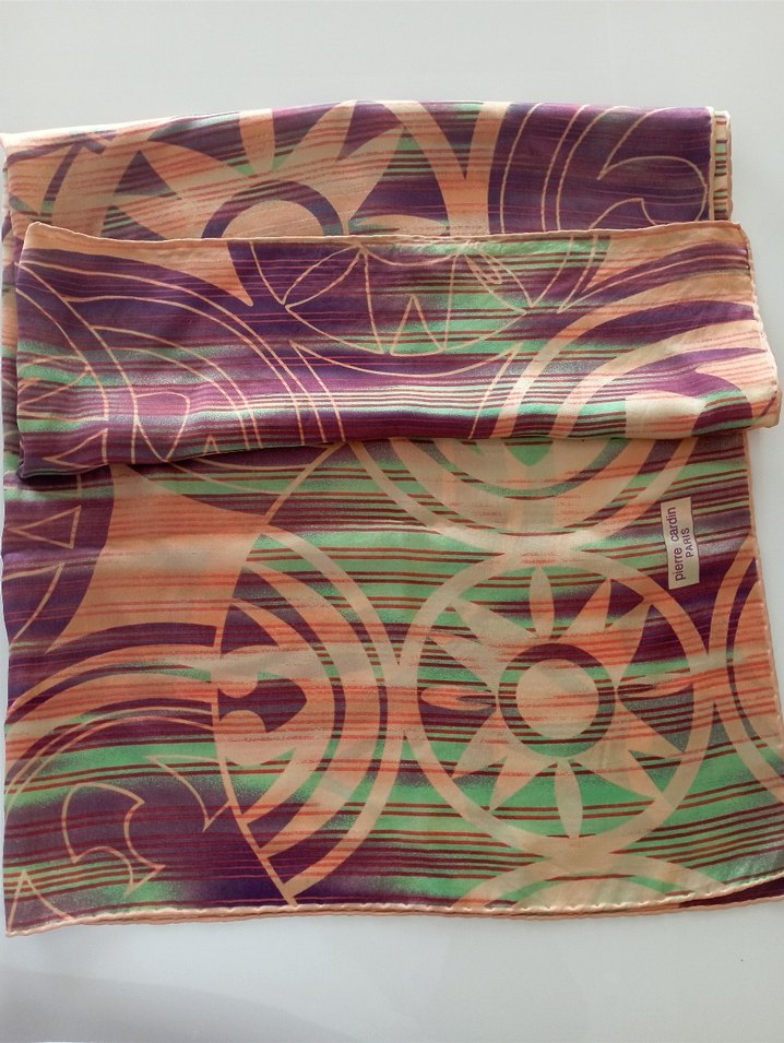 Pierre Cardin ipek eşarp - Görsel 5