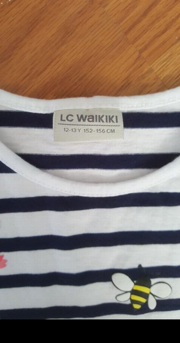 Çiçek Desenli Kız Çocuk Tişörtü - Görsel 5