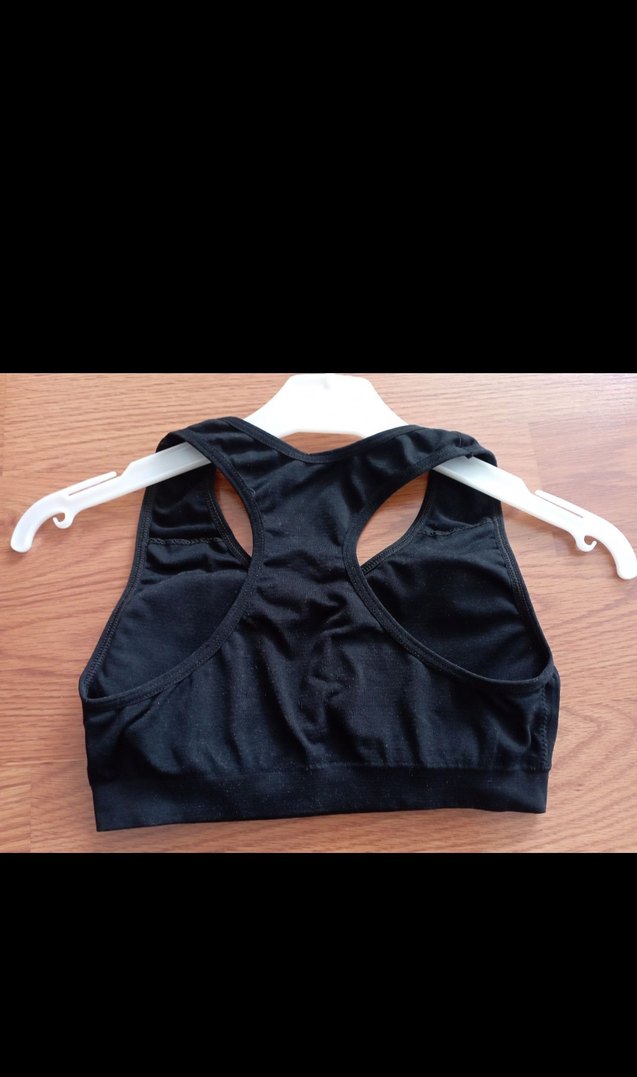 Siyah Goth Tarzı Spor Sütyeni - Görsel 4