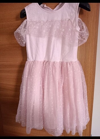 Koton Kız Çocuk Pembe Çiçekli Elbise