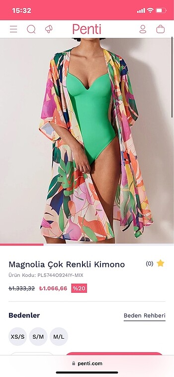 Sıfır Penti Kimono