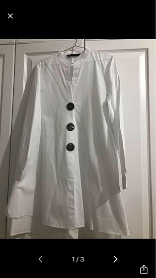 Zara gömlek tunik elbise
