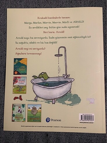  SATILDI Pearson suyu sevmeyen krokodil