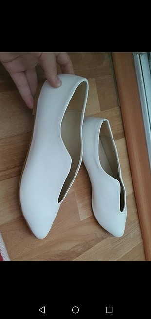 Zara Beyaz çarık ayakkabı 