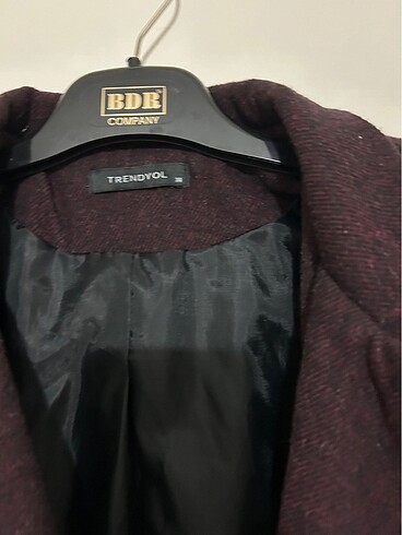 38 Beden bordo Renk Trendyol Bordo blazer ceket