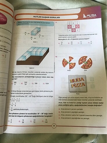 Beden Renk muba yayınları mutlak başarı 7. sınıf matematik soru bankası