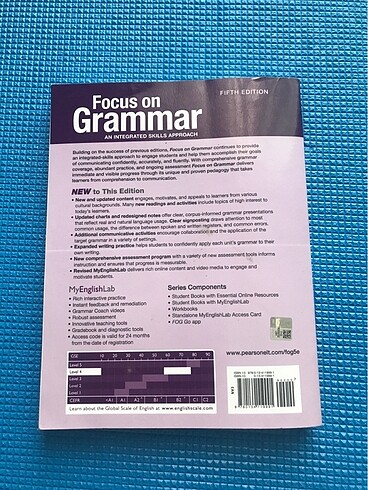 Beden Renk orijinal Focus on Grammar 4