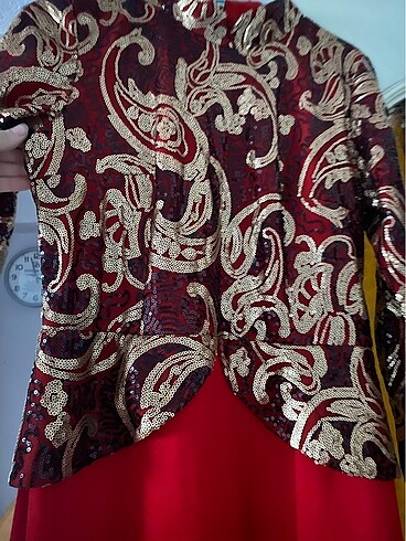 s Beden bordo Renk Balık model abiye