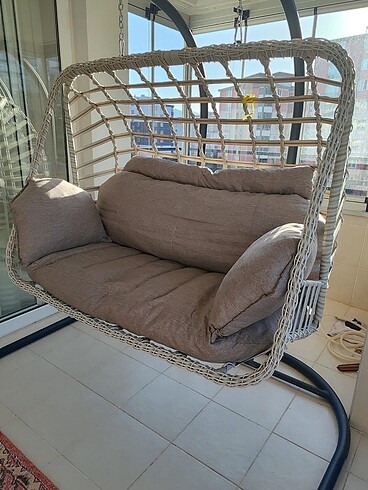  Beden camel Renk Balkon salıncağı