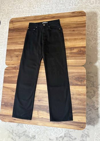 xs Beden siyah Renk Zara yüksek bel siyah jean