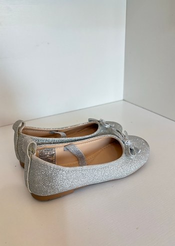 Kız Çocuk Gri Simli Babet - Görsel 5