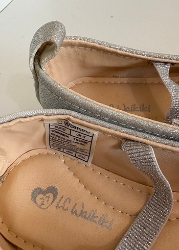 Kız Çocuk Gri Simli Babet - Görsel 2