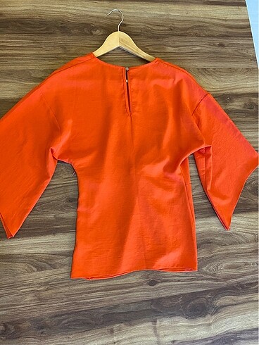 36 Beden turuncu Renk Yazlık gömlek