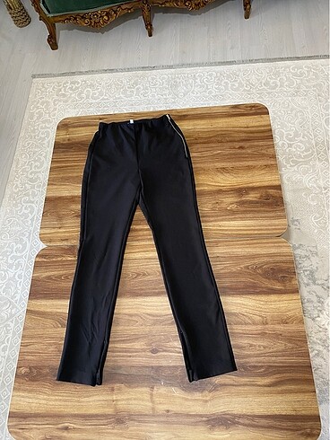xs Beden siyah Renk Twist yüksek bel pantolon
