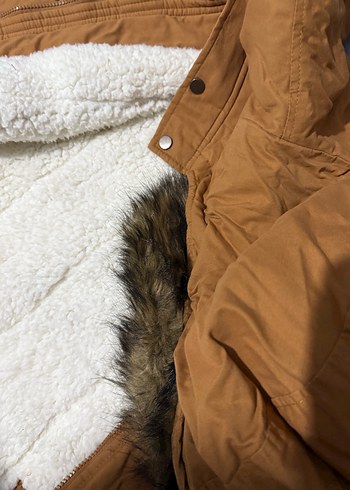 Kürk Detaylı Kadın Kışlık Ceket - Görsel 17