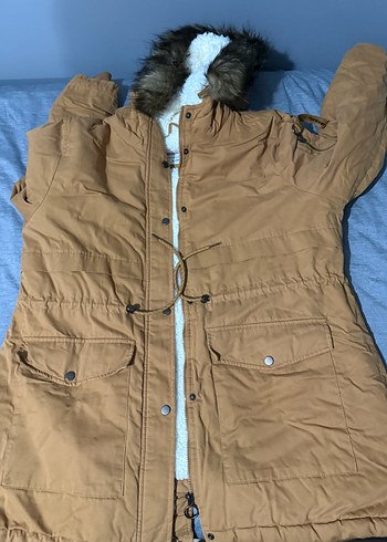 Kürk Detaylı Kadın Kışlık Ceket - Görsel 16