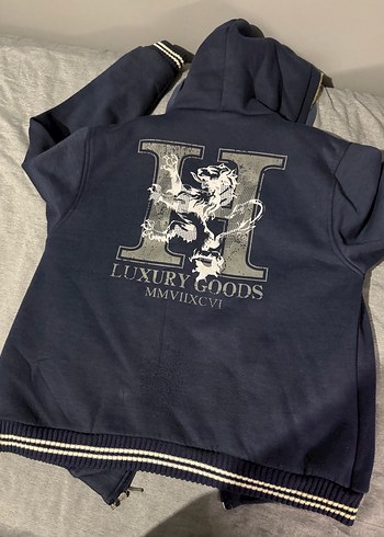 Gri Fermuarlı Erkek Streetwear Sweatshirt - Görsel 3