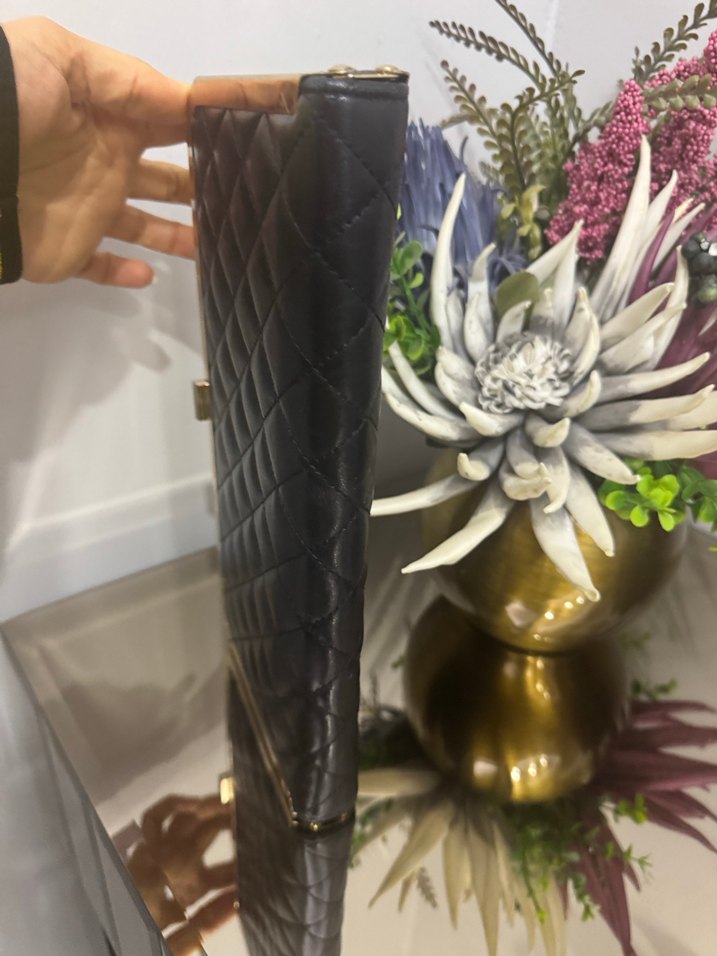 Siyah Deri Kadın Çanta - Görsel 4