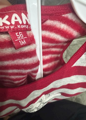 Kız Bebek Çizgili Örgü Tulum - Görsel 3