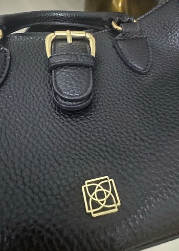 Klasik Siyah Deri Kadın Çanta - Görsel 3