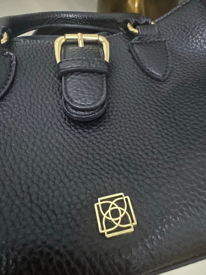 Klasik Siyah Deri Kadın Çanta - Görsel 3