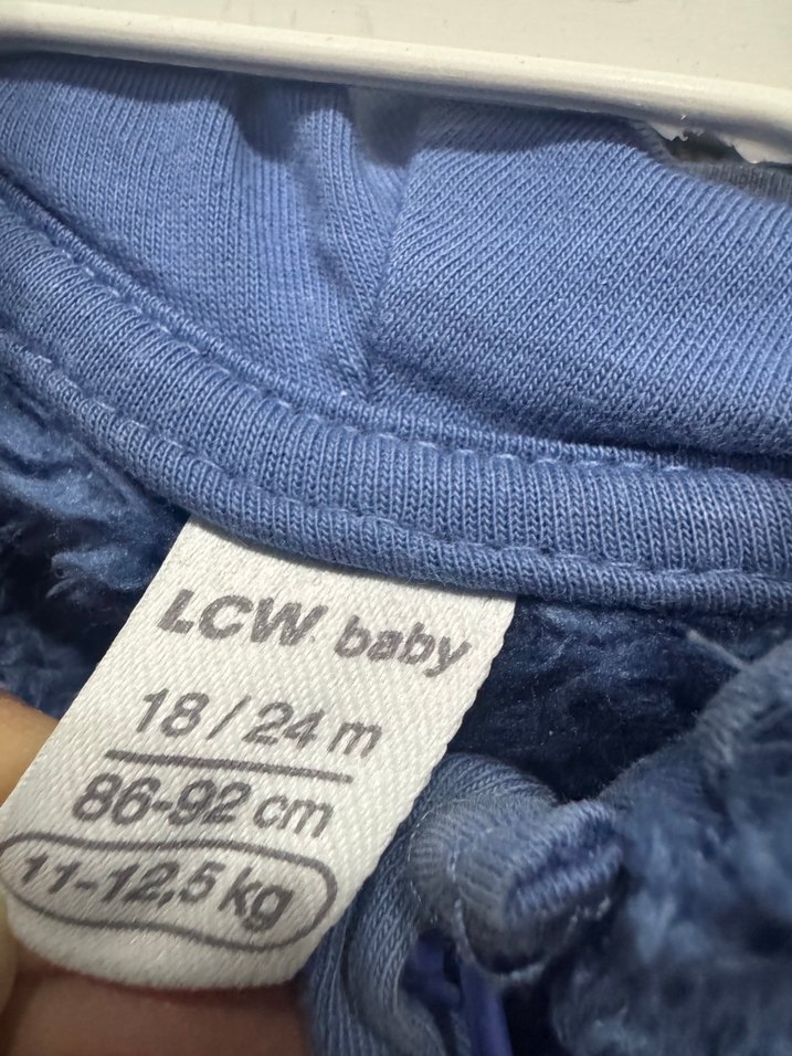 Mavi Erkek Bebek Örme Tulum - Görsel 3