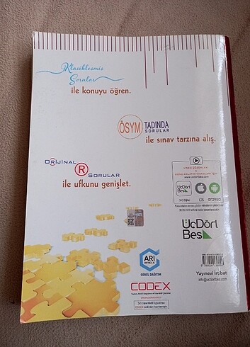 Beden Renk ÜçDörtBeş yayınları Ayt Matematik Soru Bankası