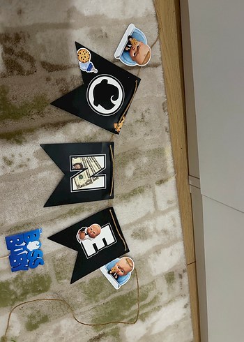 Patron Bebek 1 Yaş Doğum Günü Süsü - Görsel 3